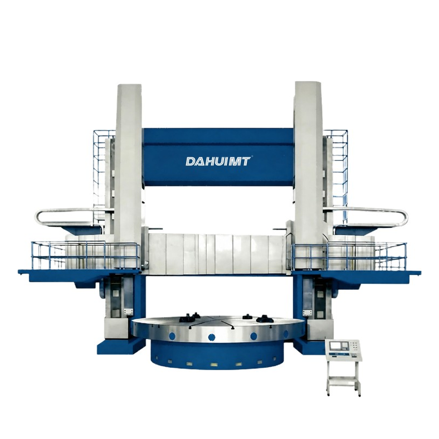 CNC vertical lathe with a large rotating work table