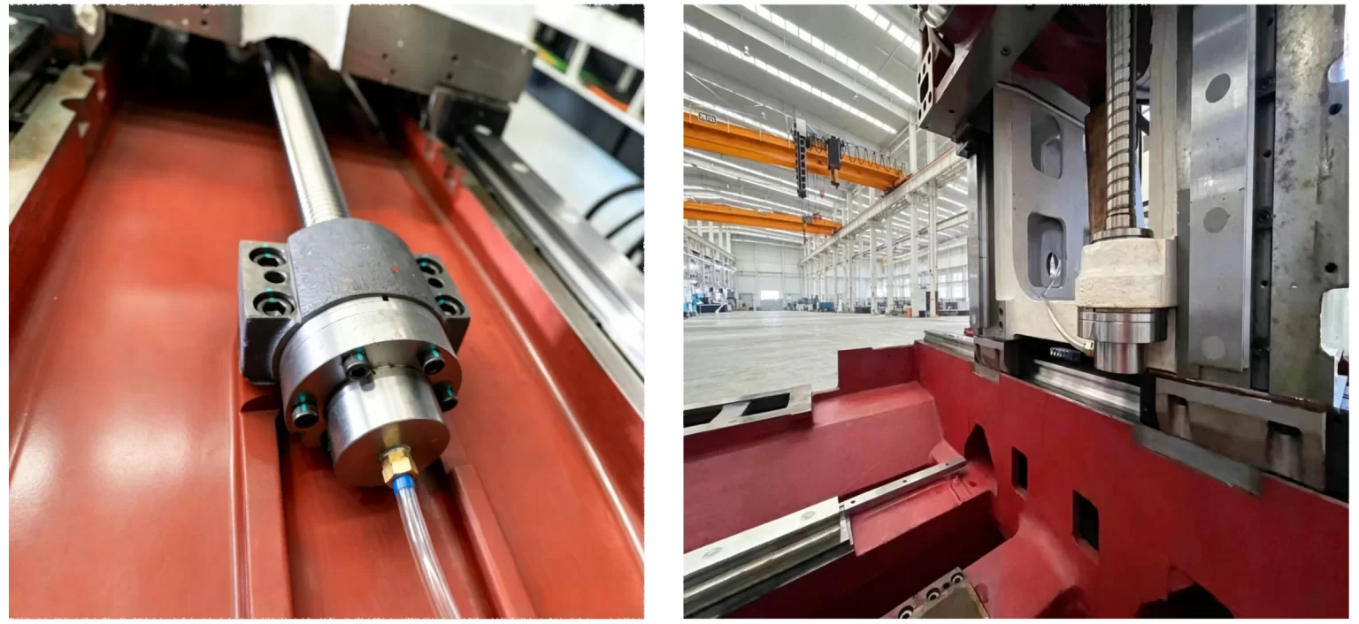 Machine tool ball screws with preloaded nuts used for axis drives