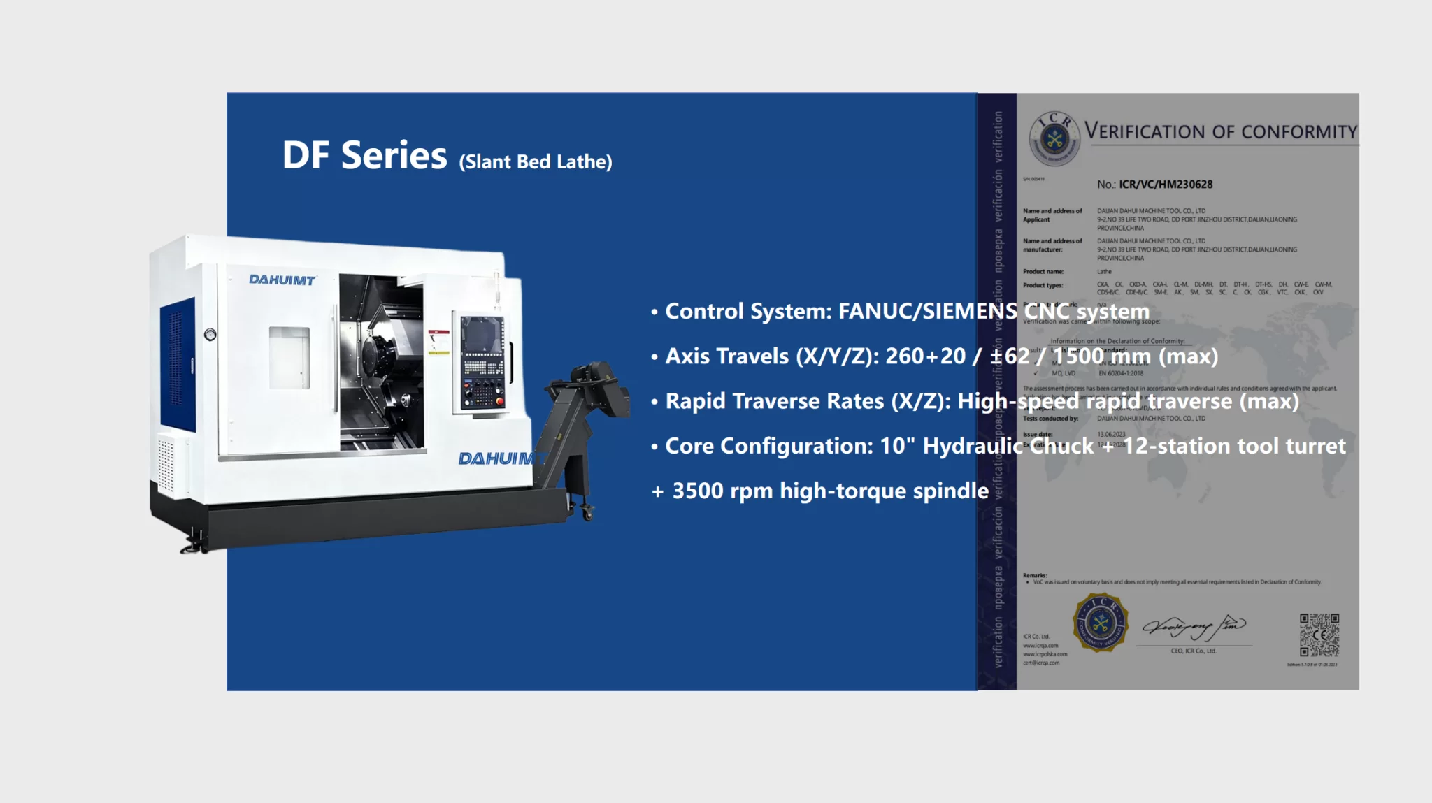 DF Series(Slant Bed Lathe)