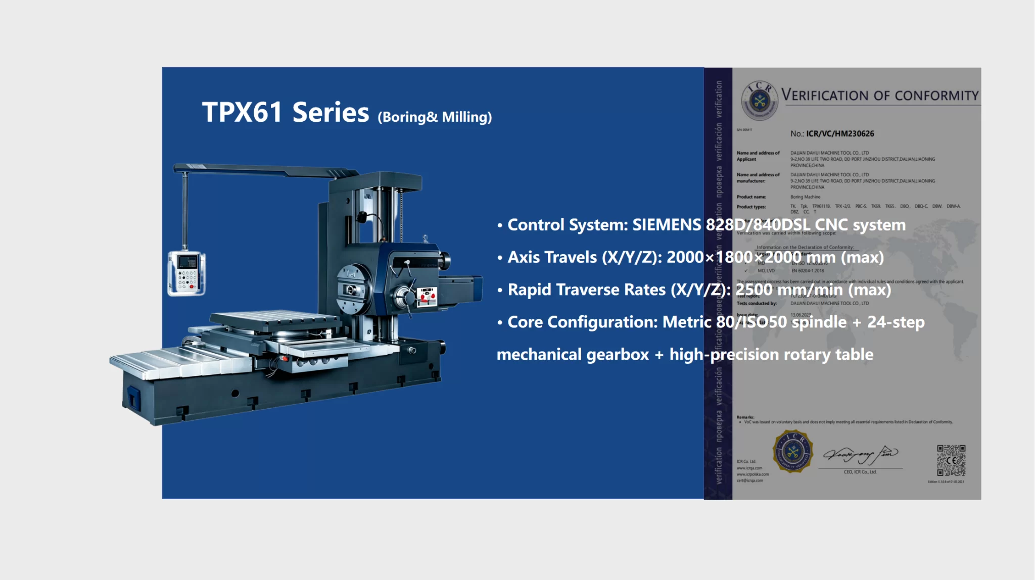 TPX61 SerieS (Boring& Miling)