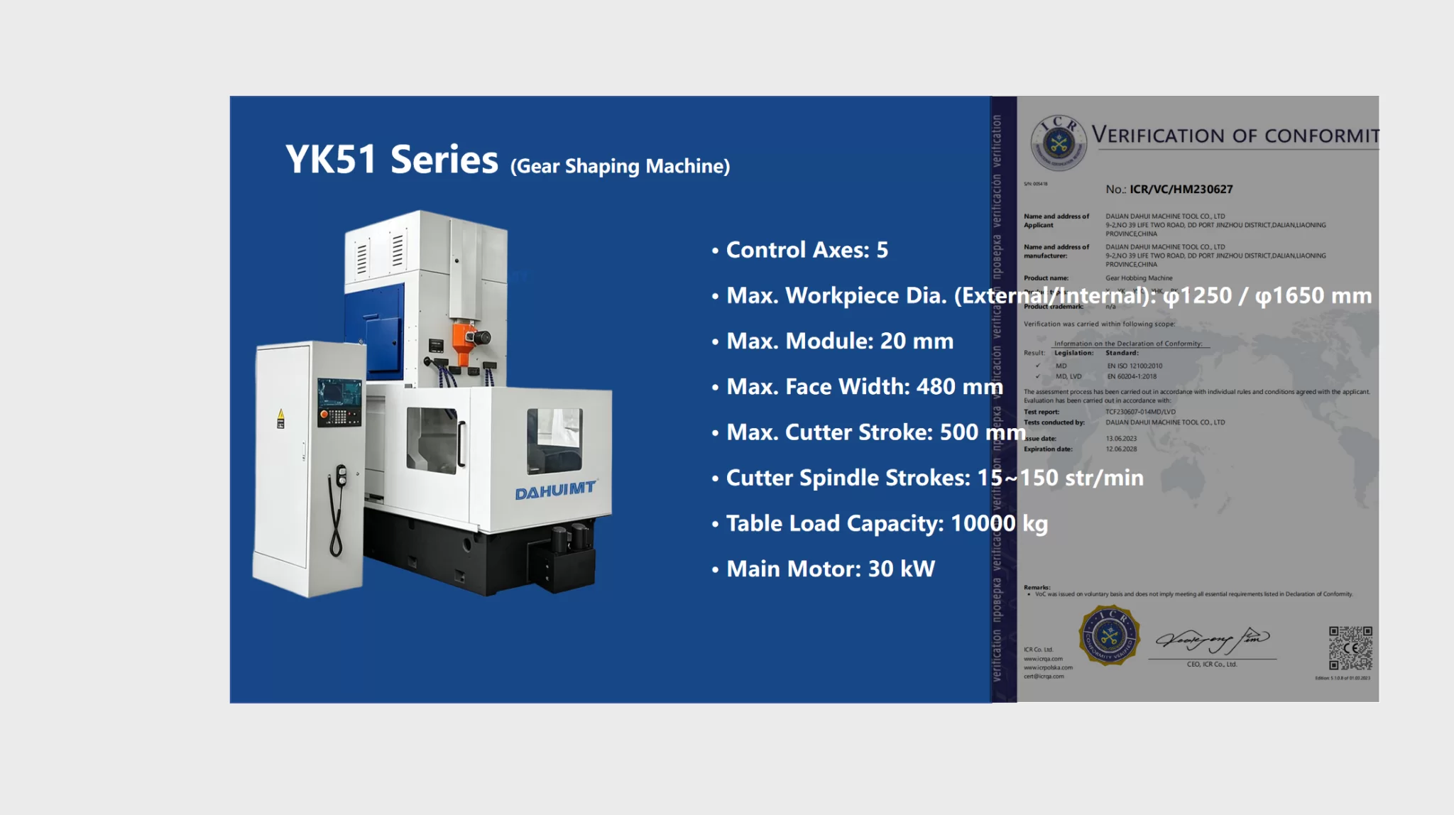 YK51 SerieS (Gear shaping Machine)