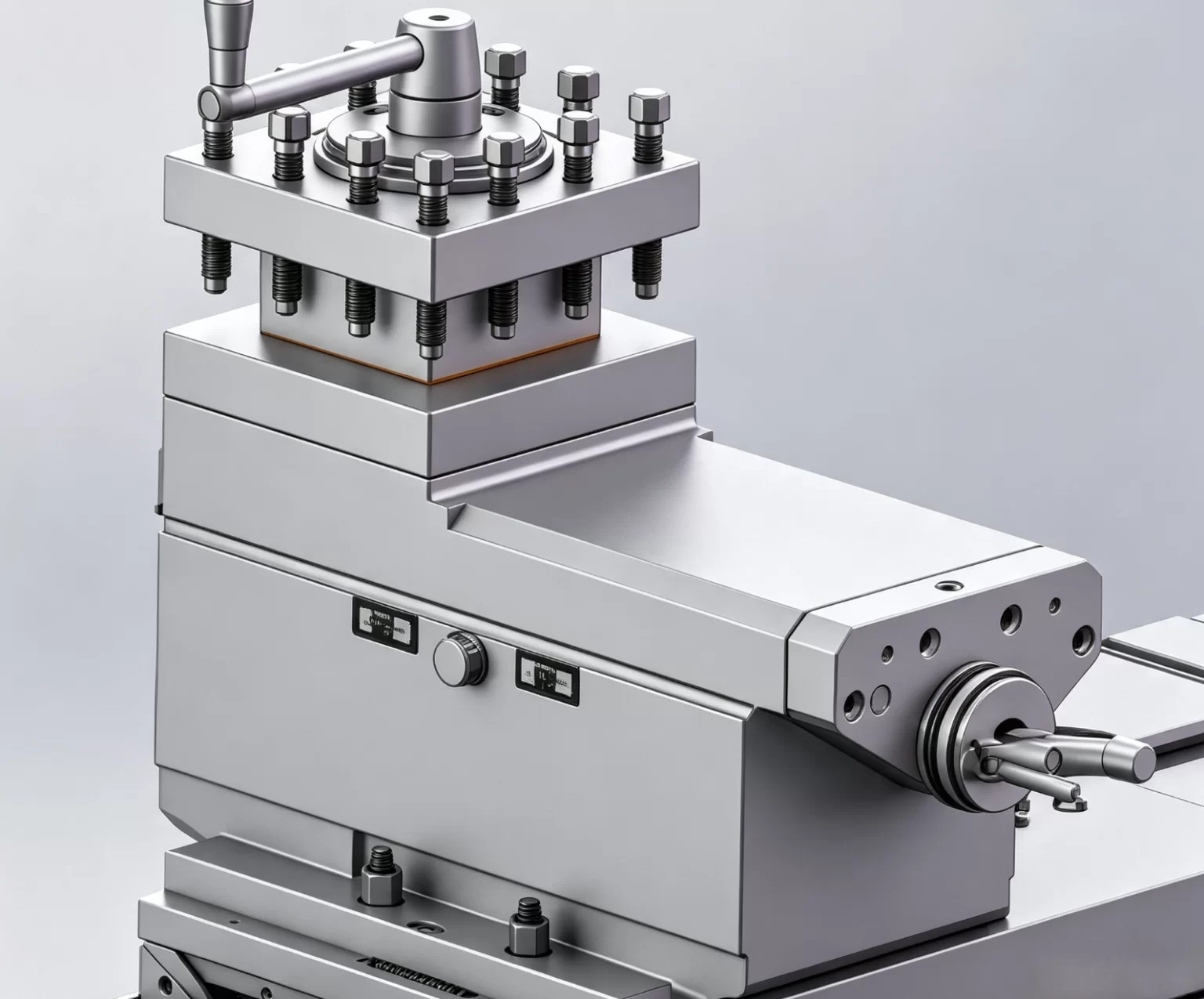 CNC lathe tool post and tool mounting surface, a daily cleaning, seating and lubrication point